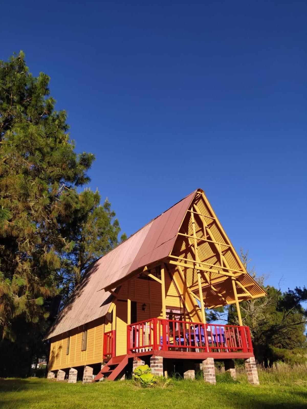 Chalets Amarelo Suesca Bagian luar foto
